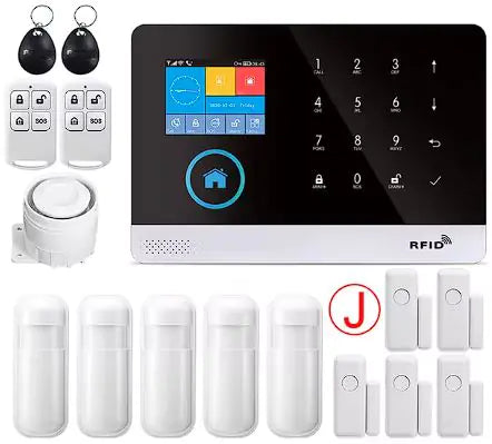 Alarme de sécurité domestique sans fil avec WiFi et GSM