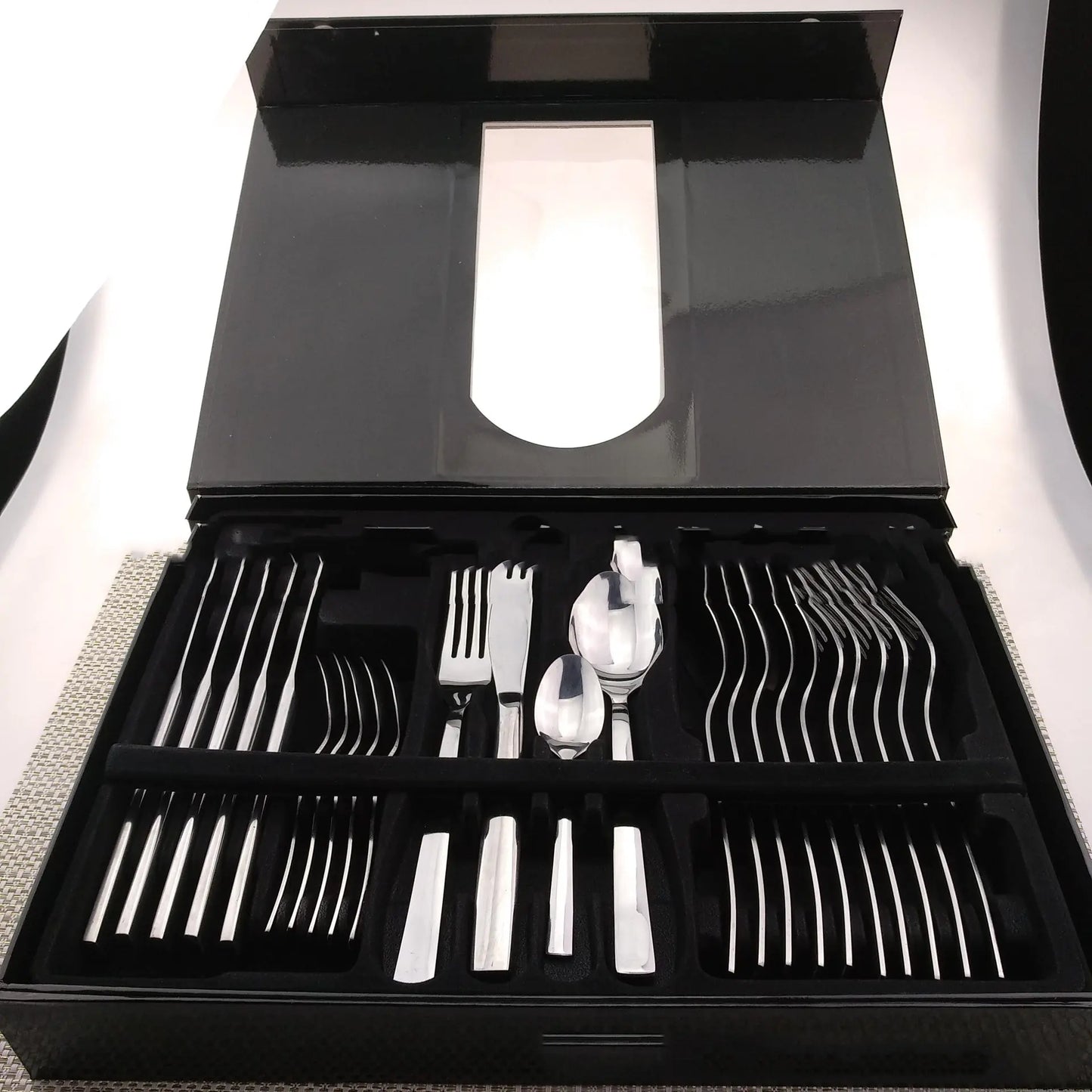 Ensemble de couverts Western en acier inoxydable doré 24 pièces
