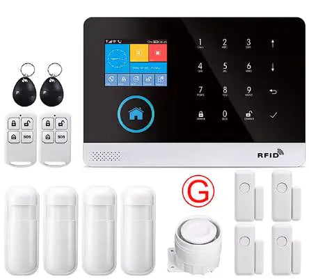 Alarme de sécurité domestique sans fil avec WiFi et GSM