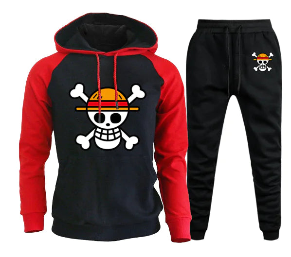 Ensemble sweat à capuche pour homme - Vêtements de sport à thème pirate transfrontalier