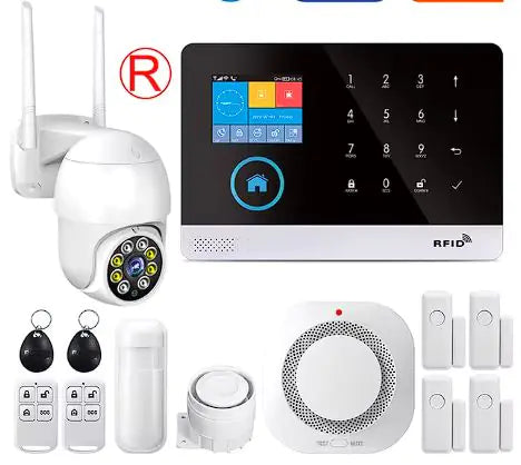 Alarme de sécurité domestique sans fil avec WiFi et GSM