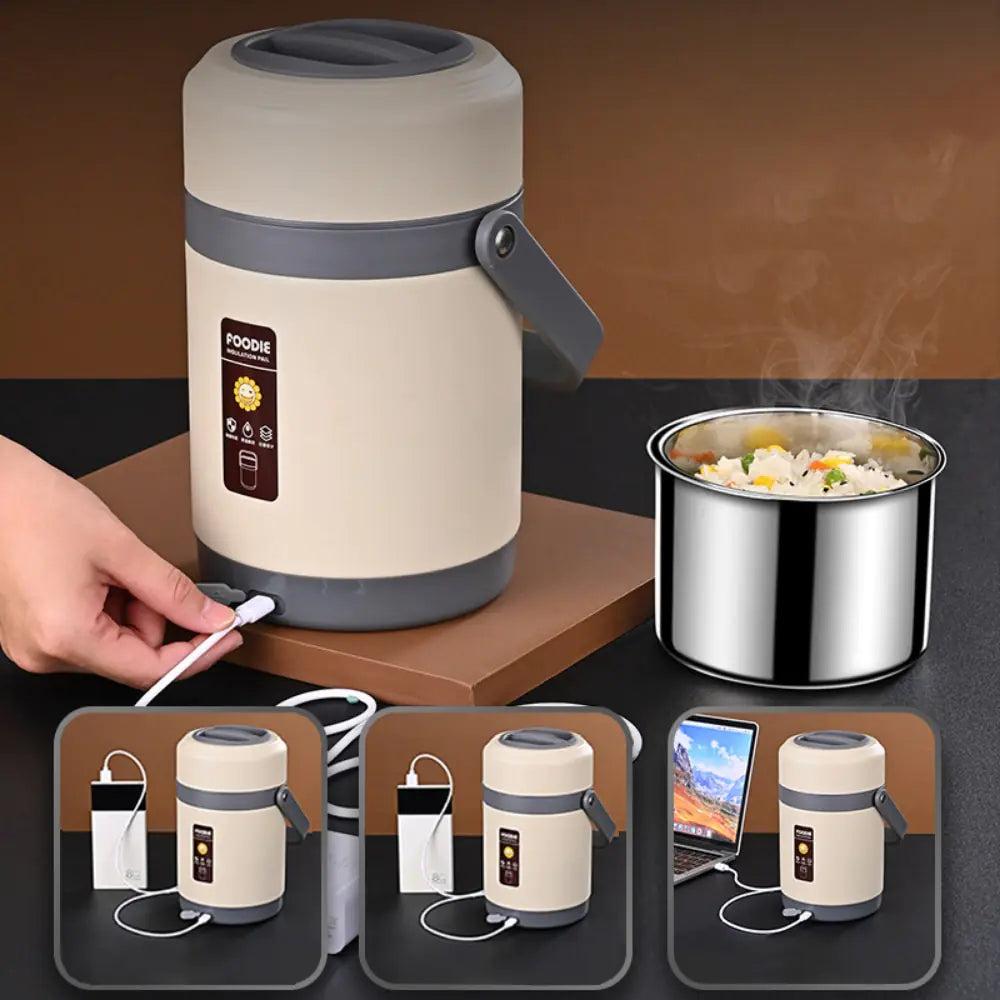 Boîte à lunch chauffante électrique USB 2 L