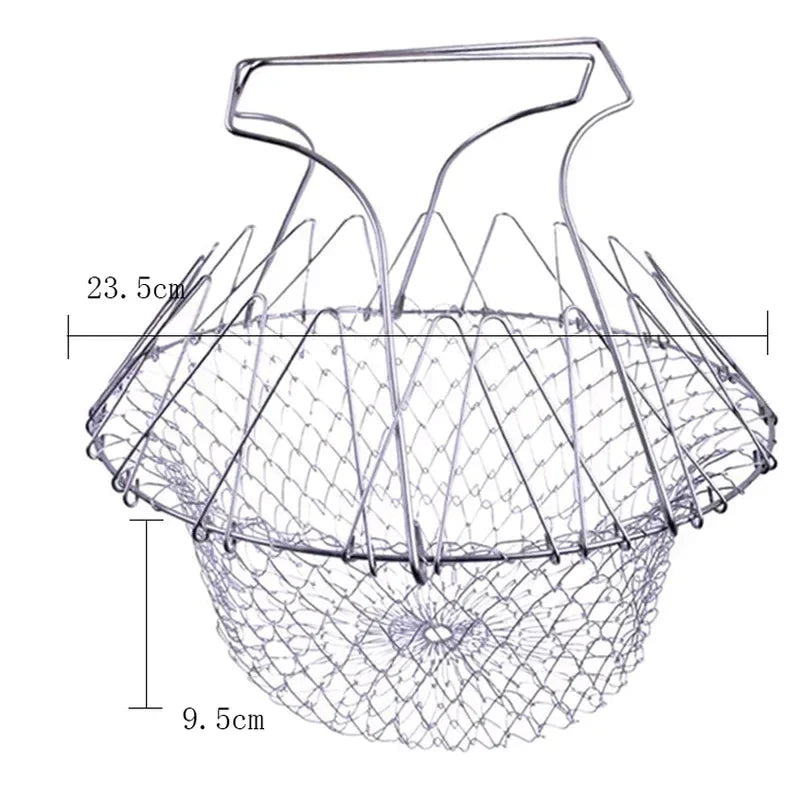 Panier à friture pliable multifonctionnel pour la cuisine