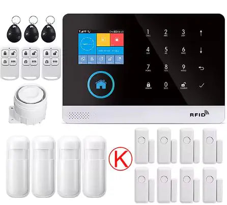 Alarme de sécurité domestique sans fil avec WiFi et GSM