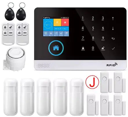 Alarme de sécurité domestique sans fil avec WiFi et GSM