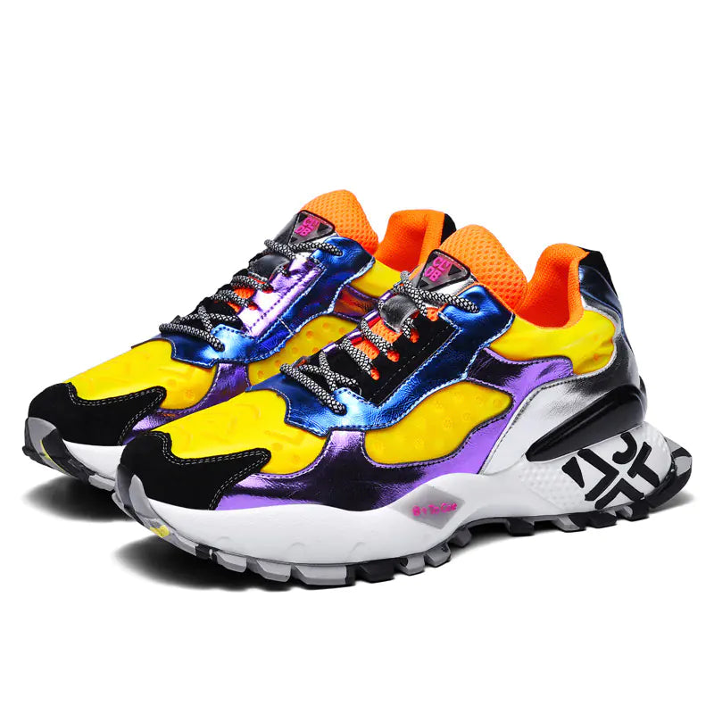 Baskets tendance et colorées pour hommes, nouvelle collection automne