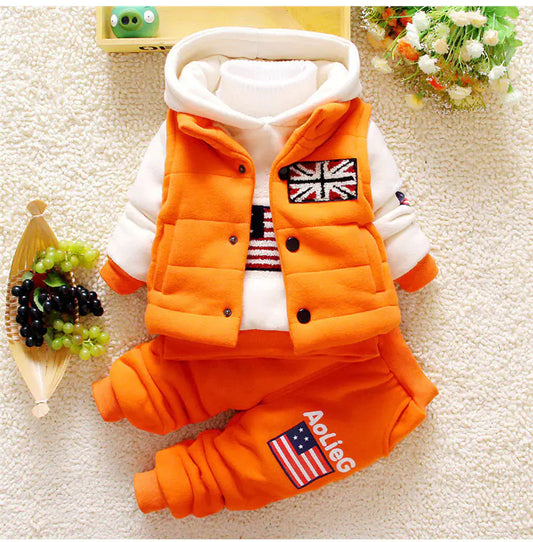 Ensemble de vêtements automne-hiver pour bébé, garçons et filles