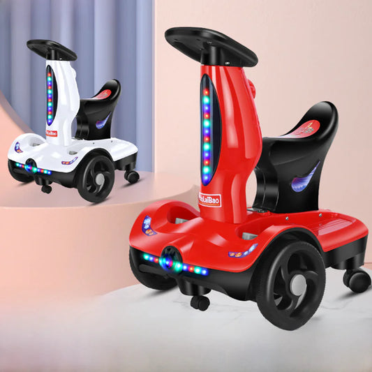 Voiture électrique d'intérieur pour enfants avec musique et lumières