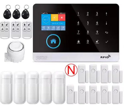 Alarme de sécurité domestique sans fil avec WiFi et GSM