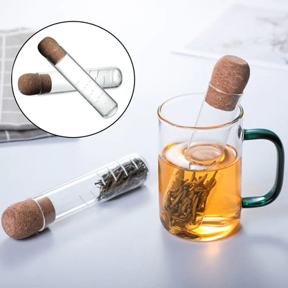 Ensemble de théière avec passoire en verre et accessoires