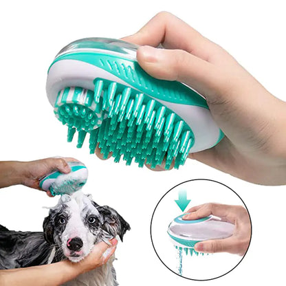 Brosse de bain et peigne de toilettage 2 en 1 pour chiens et chats