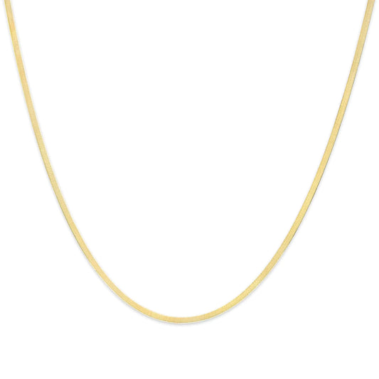 Collier unisexe en or massif 14 carats, chaîne à chevrons impériale de 2,8 mm