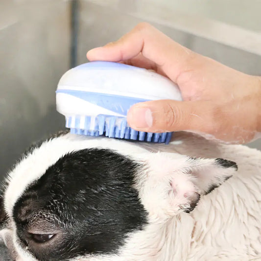Brosse de bain et peigne de toilettage 2 en 1 pour chiens et chats