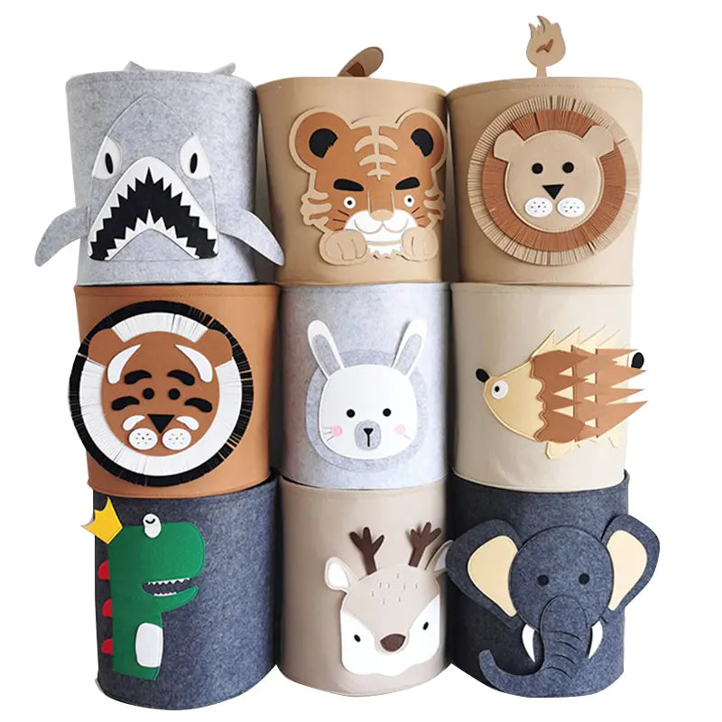 Panier de rangement en coton Kawaii pour enfants