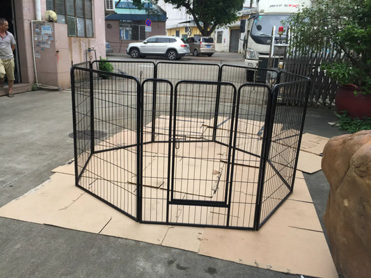 Clôture métallique pour chiens de grande et moyenne taille (sur mesure)