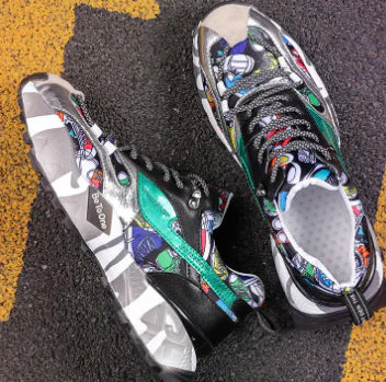 Baskets tendance et colorées pour hommes, nouvelle collection automne