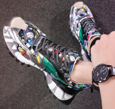 Baskets tendance et colorées pour hommes, nouvelle collection automne