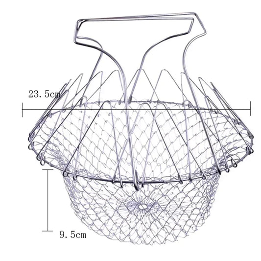 Panier à friture pliable multifonctionnel pour la cuisine