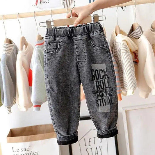Jeans extensibles pour enfants : vêtements décontractés polyvalents